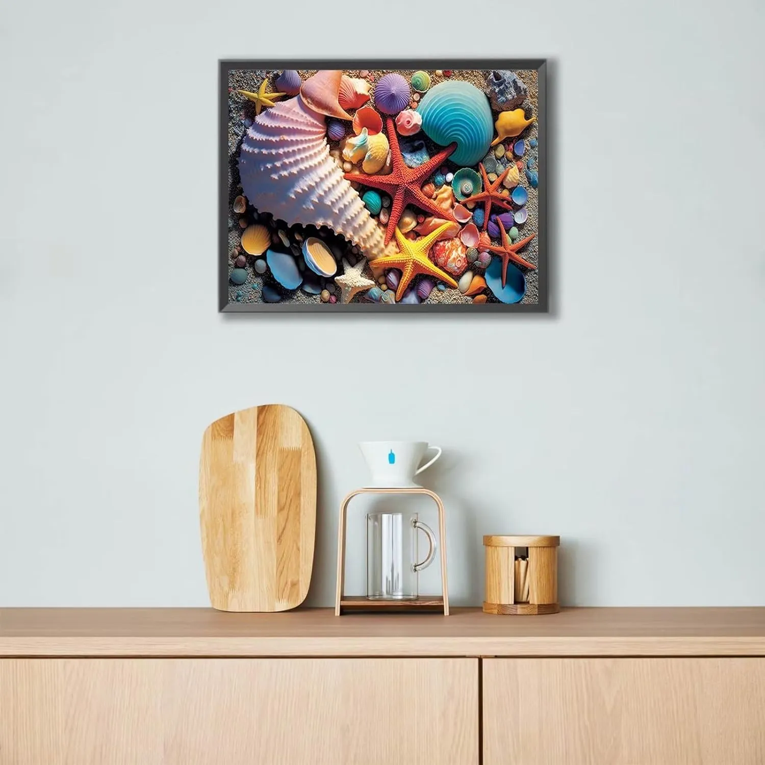 Adult Jigsaw Puzzle Challenge, 500 Jigsaw Piece Puzzle Intellectual Exercise Educational Gift, Home Decor Improve Hands-on Skills-Cartoon Colorful Fish