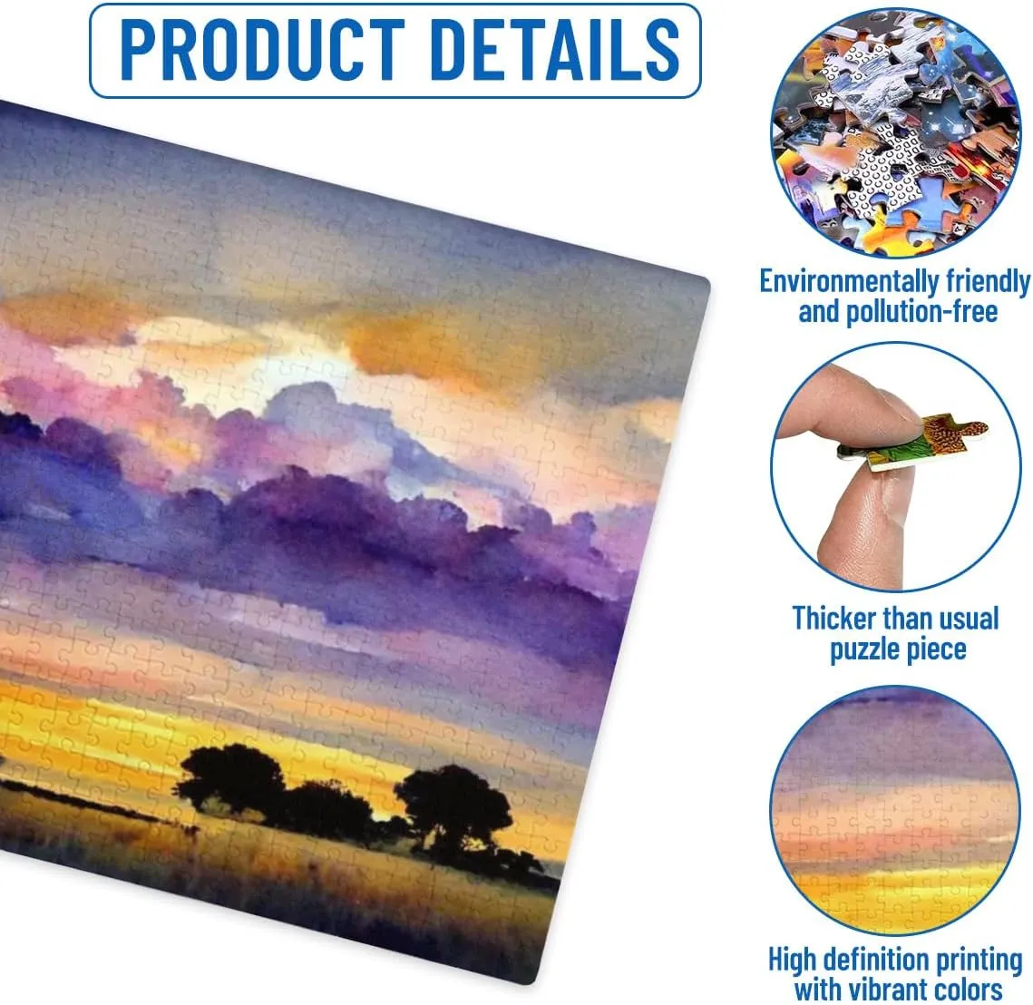 Adult Puzzle 1000 Pieces Grassland Large Educational Family Entertainment Toys for Adults