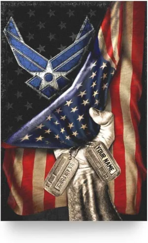 Air Force Academy America United States Flag Poster Gift for Men Wooden Puzzles - 500 Pieces Educational Decompression Jigsaw Puzzle Adults Kids Toys Gift Bar Cafe Home Wall Decor