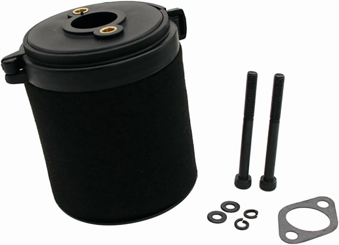Air Filter Set with Screw Gasket for 1/5 HPI ROFUN BAHA King Motor ROVAN BAJA 5B 5T 5SC Zenoah CY 23cc~71cc Engine Rc Car Parts (Black)