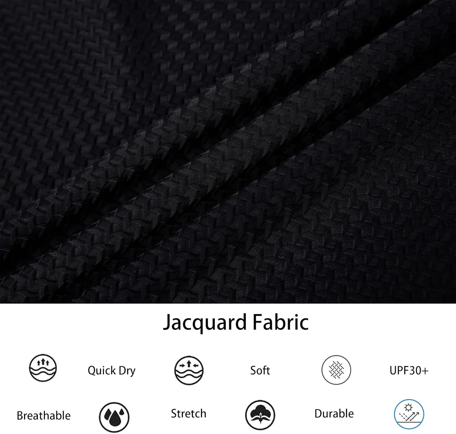 Alex Vando Mens Bubble Jacquard Polo Shirt Super Stretch Short Sleeve Polo Shirts for Men