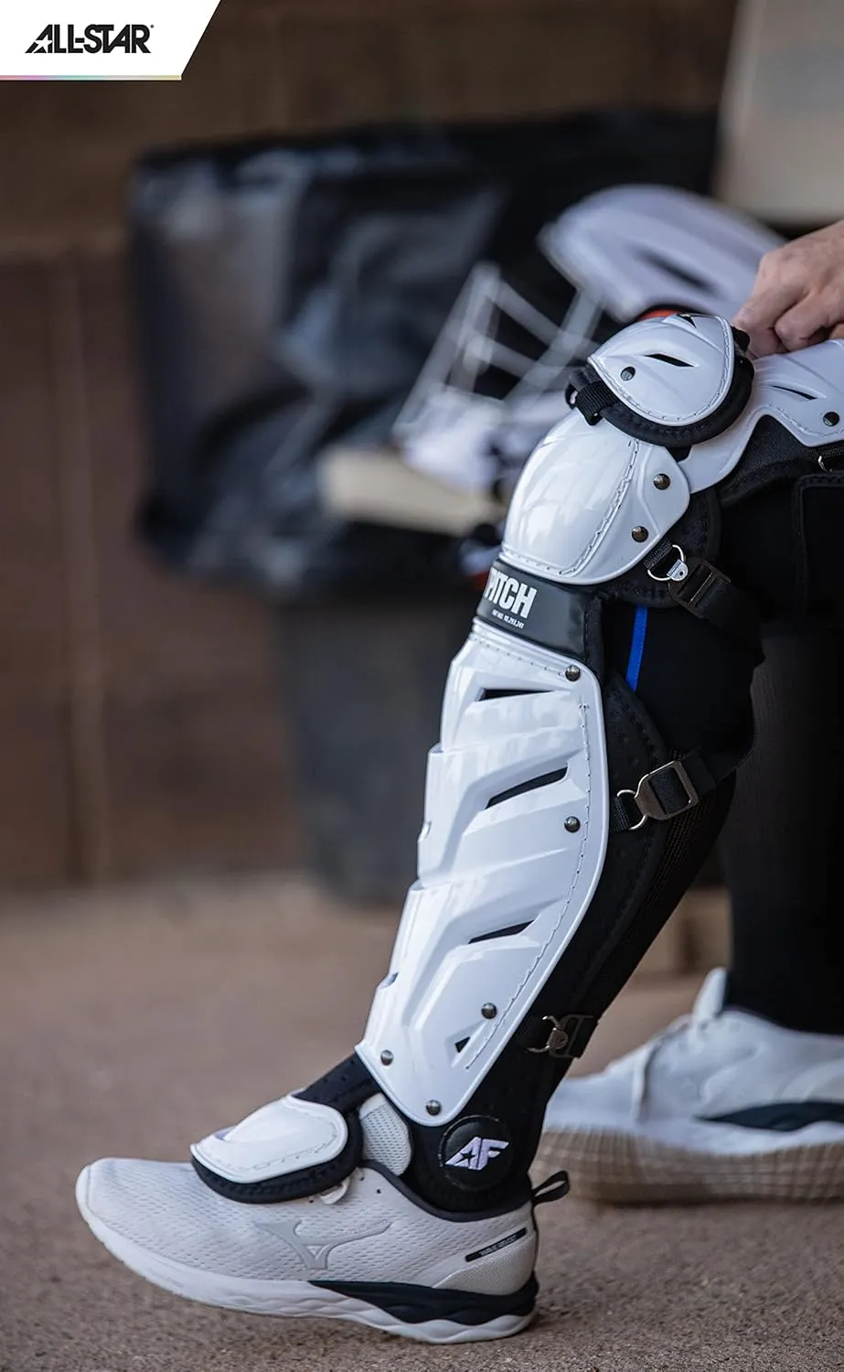 All-Star Catcher’s Gear Kit – Includes Helmet, Chest Protector & Leg Guards – Lightweight, Durable Baseball Protective Set, Meets NOCSAE