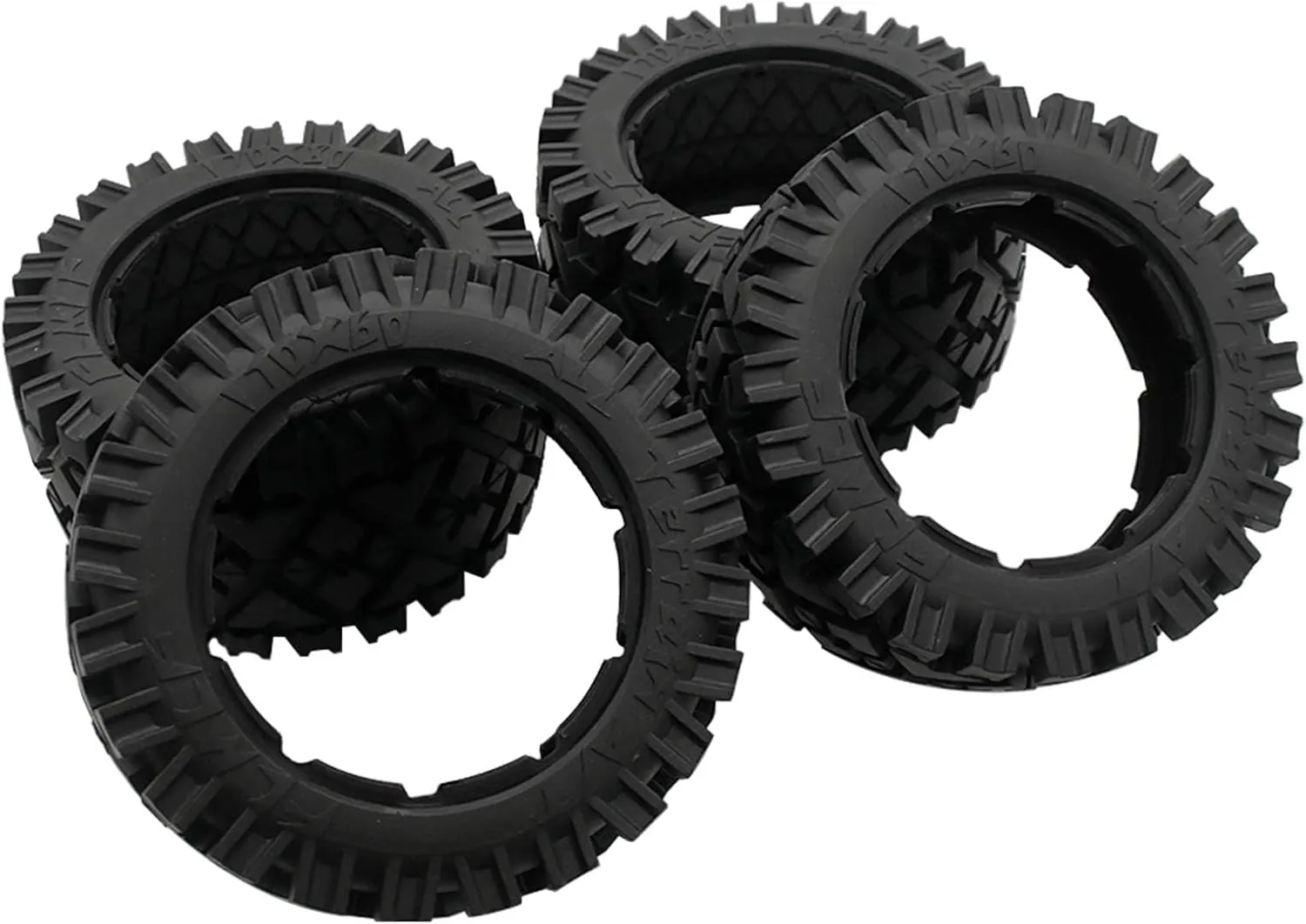 All Terrain Wheel Tires Front Rear Tyre Skin for 1/5 HPI ROFUN BAHA ROVAN KM Baja 5B SS Buggy Truck Rc Car Parts
