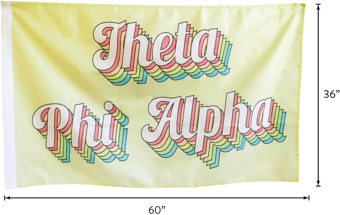 Alpha Epsilon Phi - Sorority Letter Flag (Retro Design)