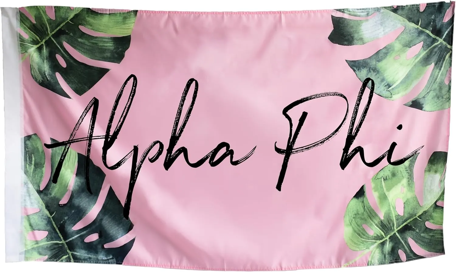 Alpha Phi - Sorority Letter Flag (Tropical Design)