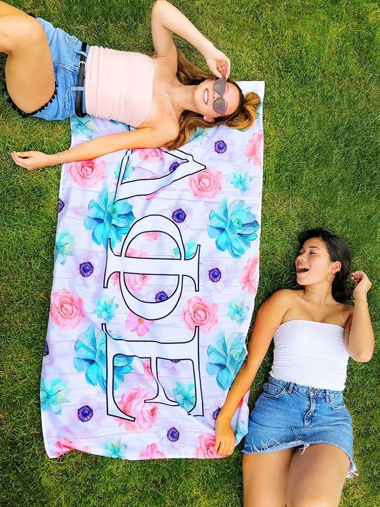 Alpha Xi Delta - Sorority Letter Flag (Succulent Design)