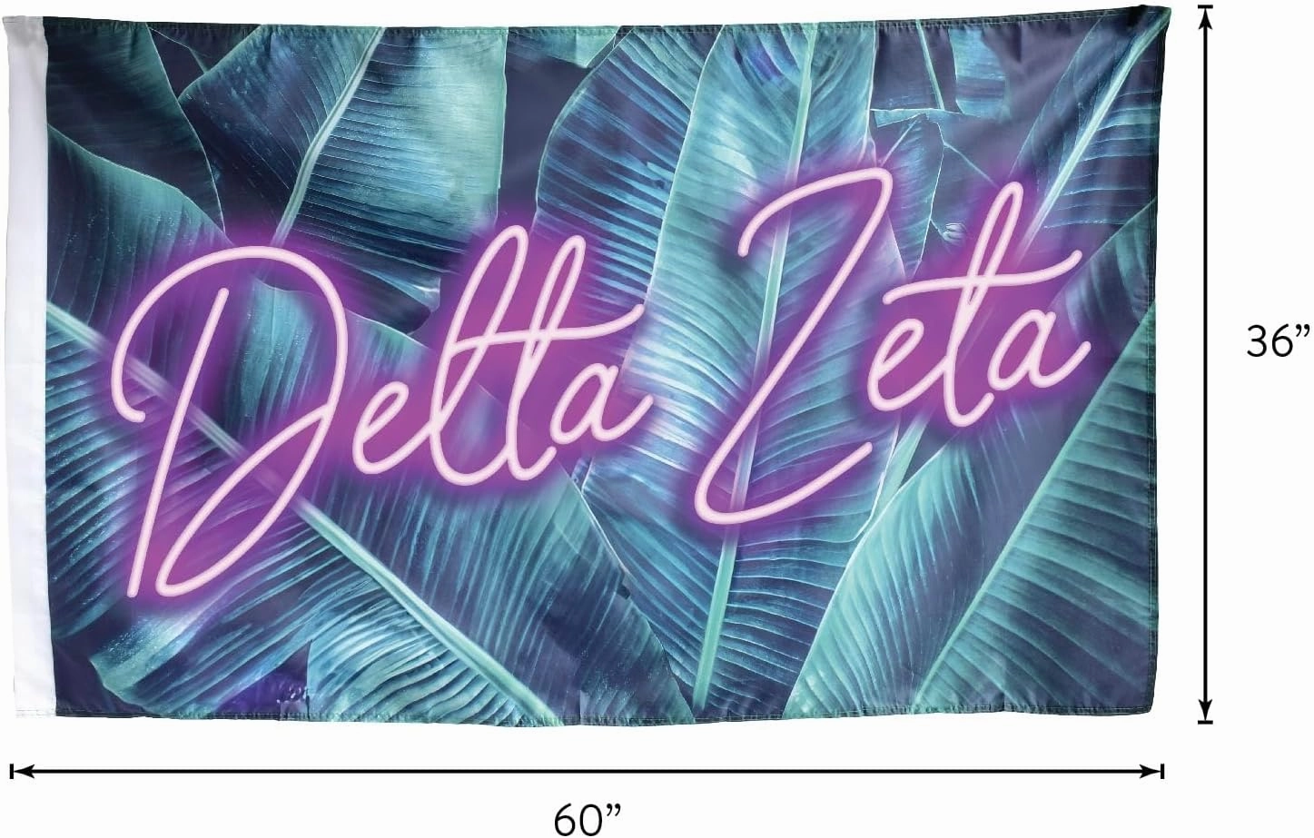 Alpha Sigma Tau - Sorority Letter Flag (Neon Design)