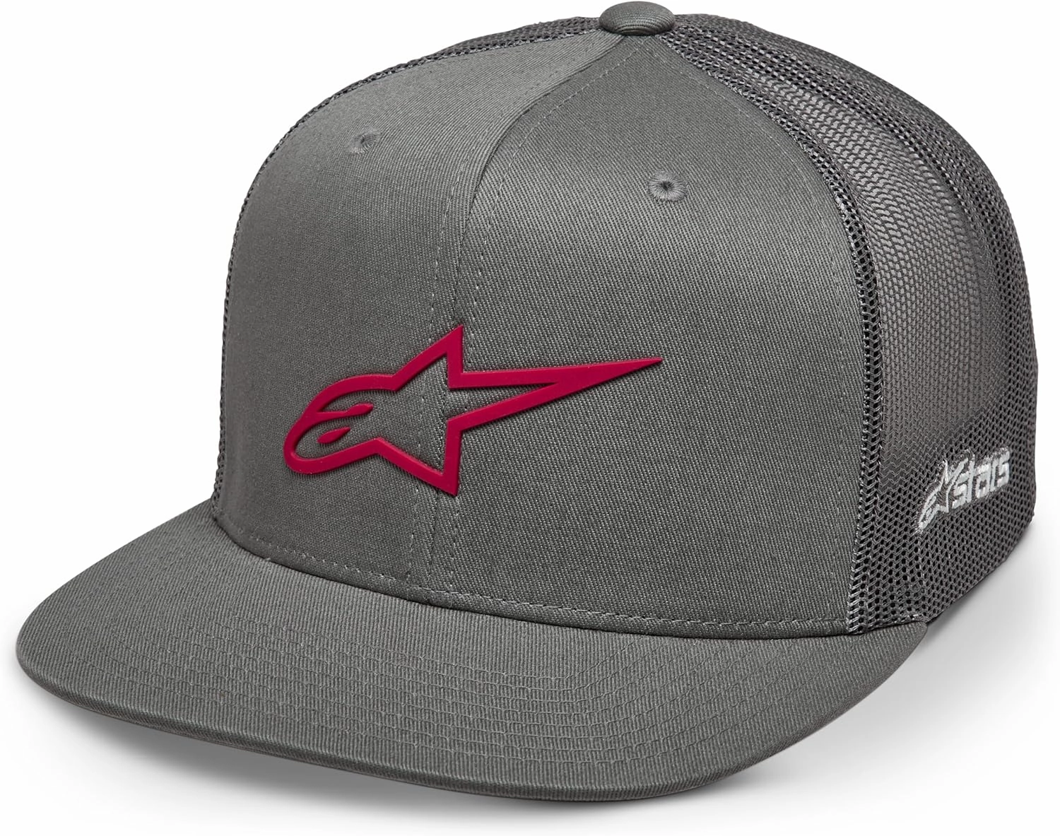 Alpinestars 1214-81723-1135-OS: 3D Ageless Trucker Hat Grey/Red