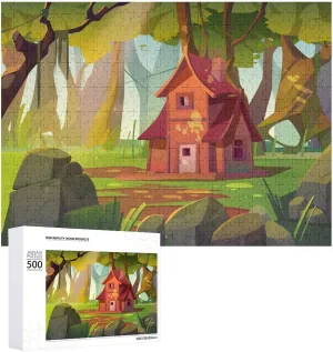 an Impossible Puzzle for Adults to Complete,Picturesque Alpine Meadow500 PCS,challenging