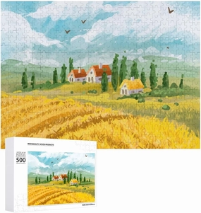 an Impossible Puzzle for Adults to Complete,Picturesque Alpine Meadow500 PCS,challenging