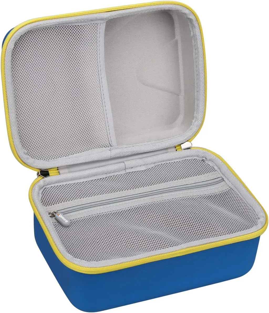 Aproca Hard Storage Travel Case for Leapfrog Fridge Phonics Magnetic Letter Set (Blue-Yellow Zipper) (Case Only)