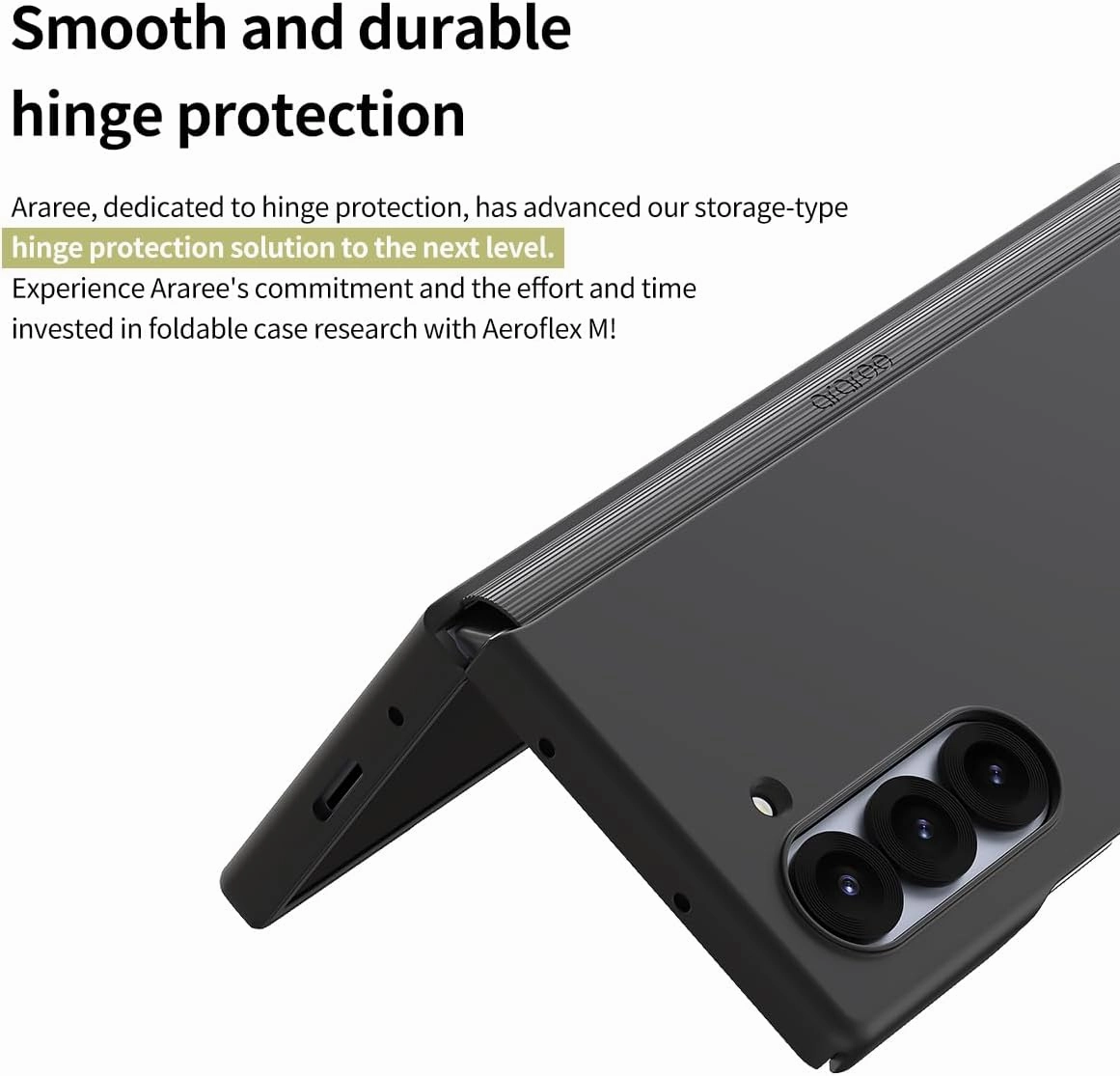 araree Aero Flex M Galaxy Z Fold 6 Case 【Improved Version】 with Hinge Protection, Compatible with Magsafe Accessories & Chager Anti-Fingerprint,Thin & Slim,Shockproof Slim Hard Case - Green