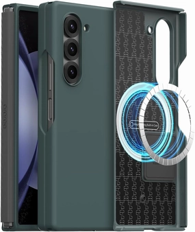 araree Aero Flex M Galaxy Z Fold 6 Case 【Improved Version】 with Hinge Protection, Compatible with Magsafe Accessories & Chager Anti-Fingerprint,Thin & Slim,Shockproof Slim Hard Case - Green