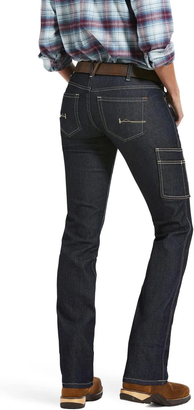 ARIAT Women's Rebar Durastretch Raven Straight Leg Jean