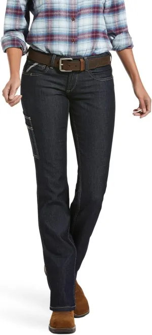 ARIAT Women's Rebar Durastretch Raven Straight Leg Jean