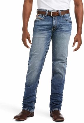 ARIAT Men's M4 Low Rise Stretch Longspur Stackable Straight Leg Jean