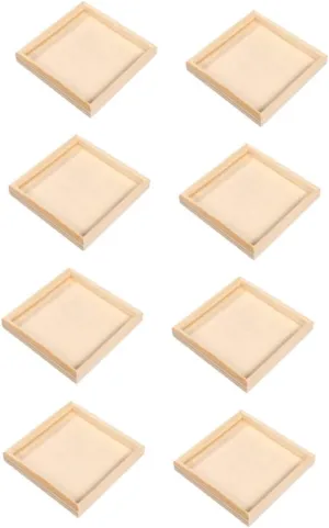 Artibetter 8pcs Cube Puzzle Trays Cube Puzzle Storage Trays Special Trays Puzzle Dish Cube Puzzle Block Trays Jigsaw Puzzle Storage Trays Wooden