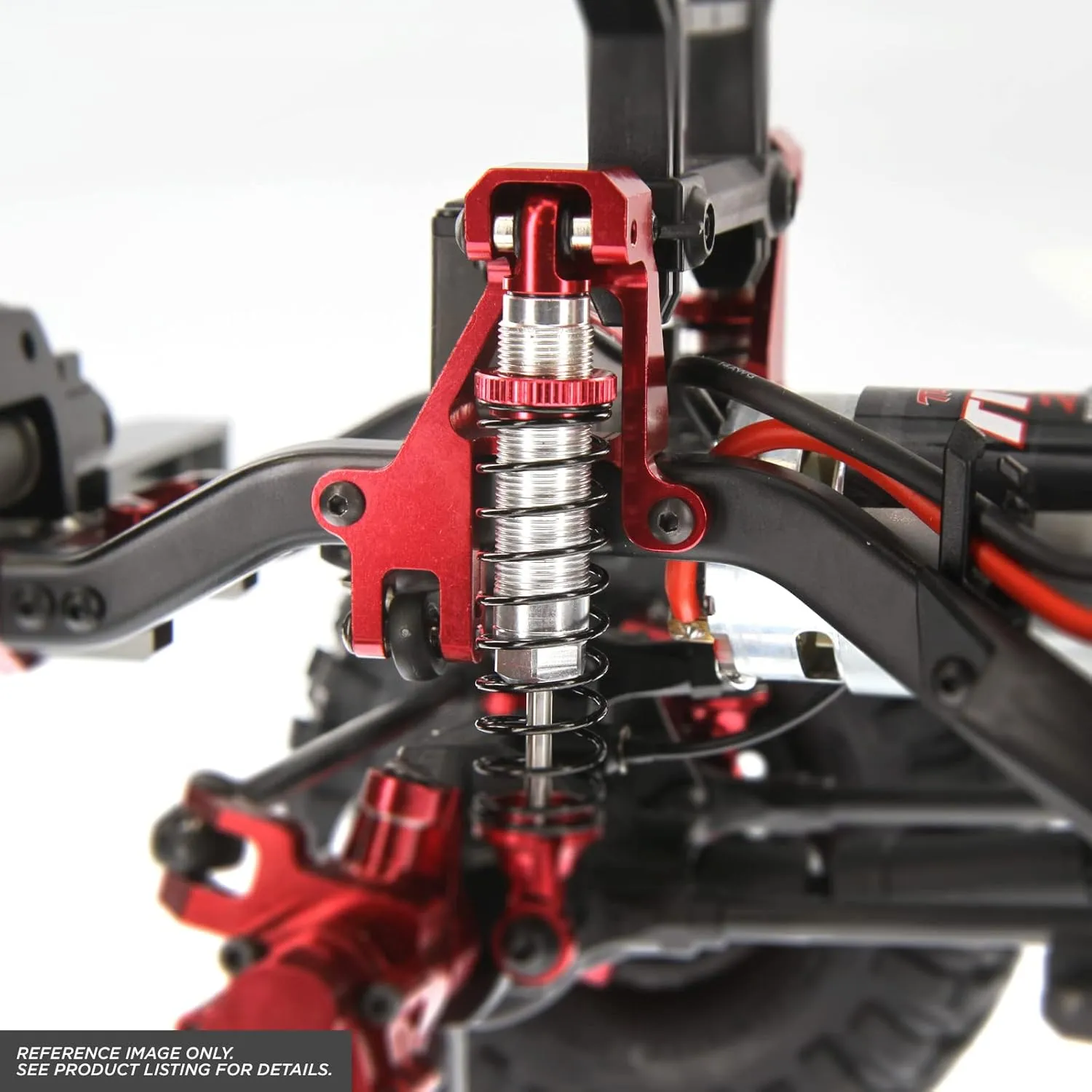Atomik Alloy Shock Tower Set - RC Car Replacement for Traxxas TRX-4 - Hardened, Durable Billet 6061 Aluminum, Chassis Upgrade Part 8216 - Grey