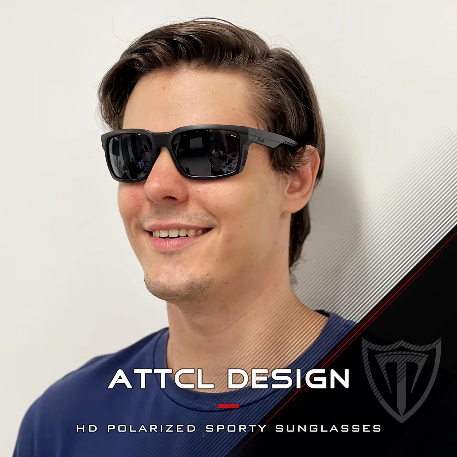 ATTCL Men's Polarized Sport Sunglasses with UV400 Protection for Driving, Fishing, and Outdoor Activities