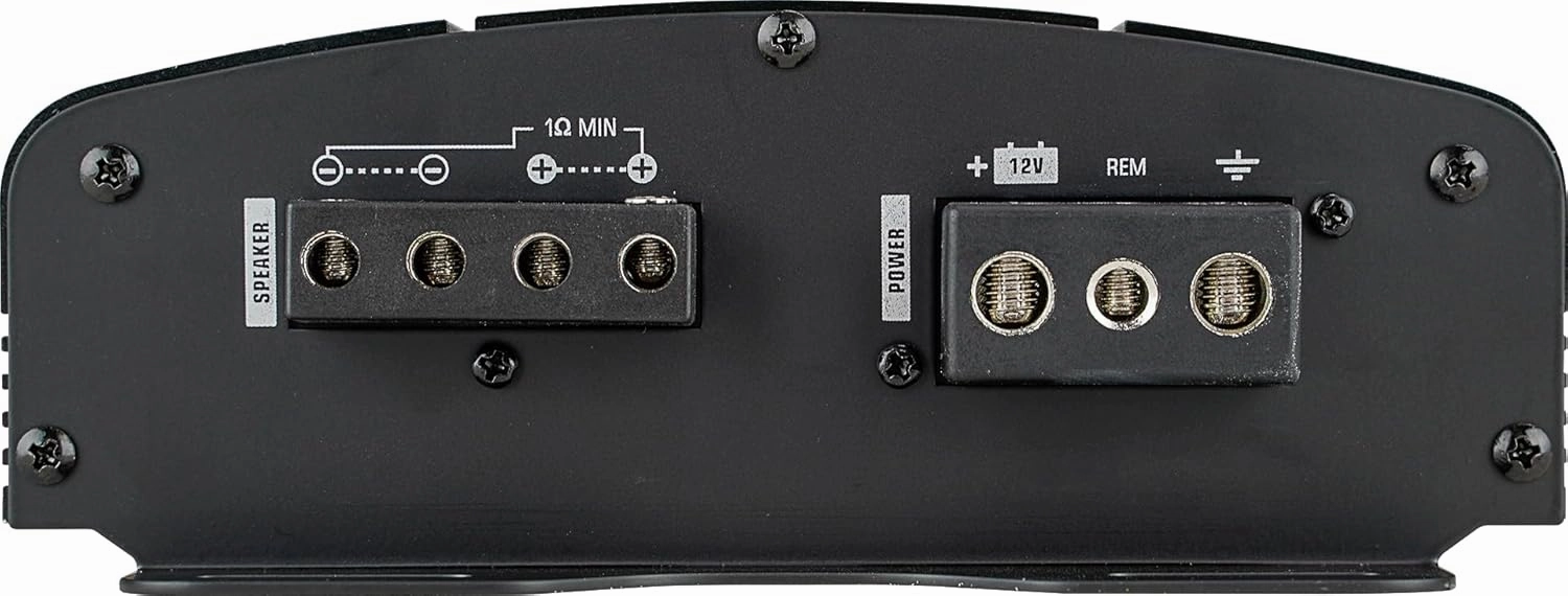 Audiopipe APDLO Class D Car Amplifier (APDLO-16001D), Monoblock Amplifier, Car Audio, Oversize Mosfet Circutry, 1600 Watts, Built-in Subsonic Filter, Overload/Overheat Protection, Remote Bass Knob
