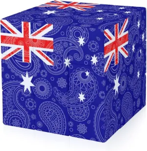 Australia Paisley Flag Adults 3x3x3 Color-Matching Smooth Fully Printed Cube Gift