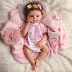 BABESIDE Lifelike Reborn Baby Dolls -（Random Clothing delivery） 16 Inch (Weight 4 lb) Full Platinum Silicone Realistic-Newborn Baby Doll Full Silicone Real Life Cute Baby Dolls with Toy Accessories