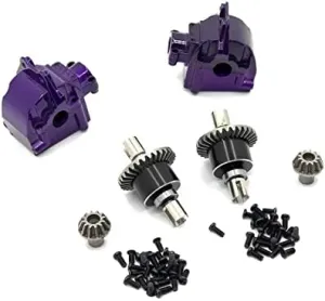 BAIJAC 2 Sets Differential and Gear Box for Wltoys 144001 144002 1/14 4WD 124018 124019 High Speed Racing RC Car Vehicle Models Parts ( Color : 004 )