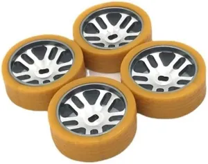 BAIJAC 284131 K989 Iw04m Mosquito Car 1/28 RC Car, Metal Upgraded Racing Wheels & Pattern Soft Tire Skin, Candy Color Tire Skin ( Color : Gold )