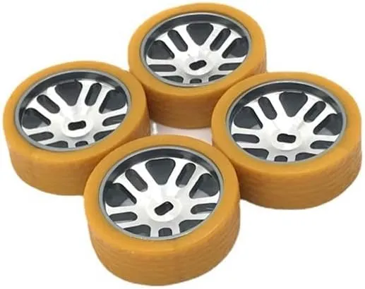 BAIJAC 284131 K989 Iw04m Mosquito Car 1/28 RC Car, Metal Upgraded Racing Wheels & Pattern Soft Tire Skin, Candy Color Tire Skin ( Color : Gold )