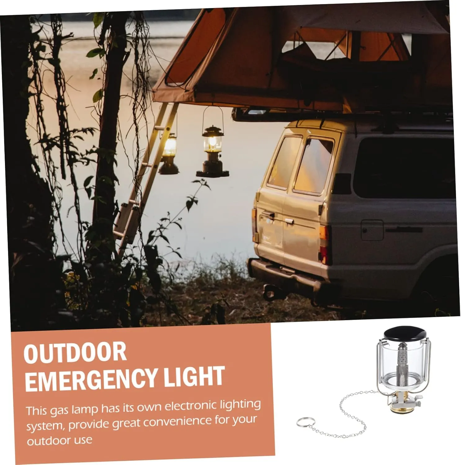 balacoo Portable Gas Camping Light Propane Lantern Outdoor Gas Lamp Storage Bag