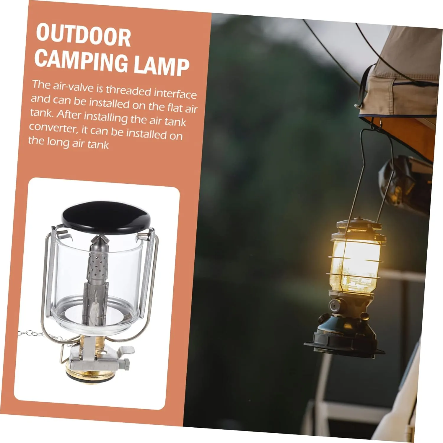 balacoo Portable Gas Camping Light Propane Lantern Outdoor Gas Lamp Storage Bag