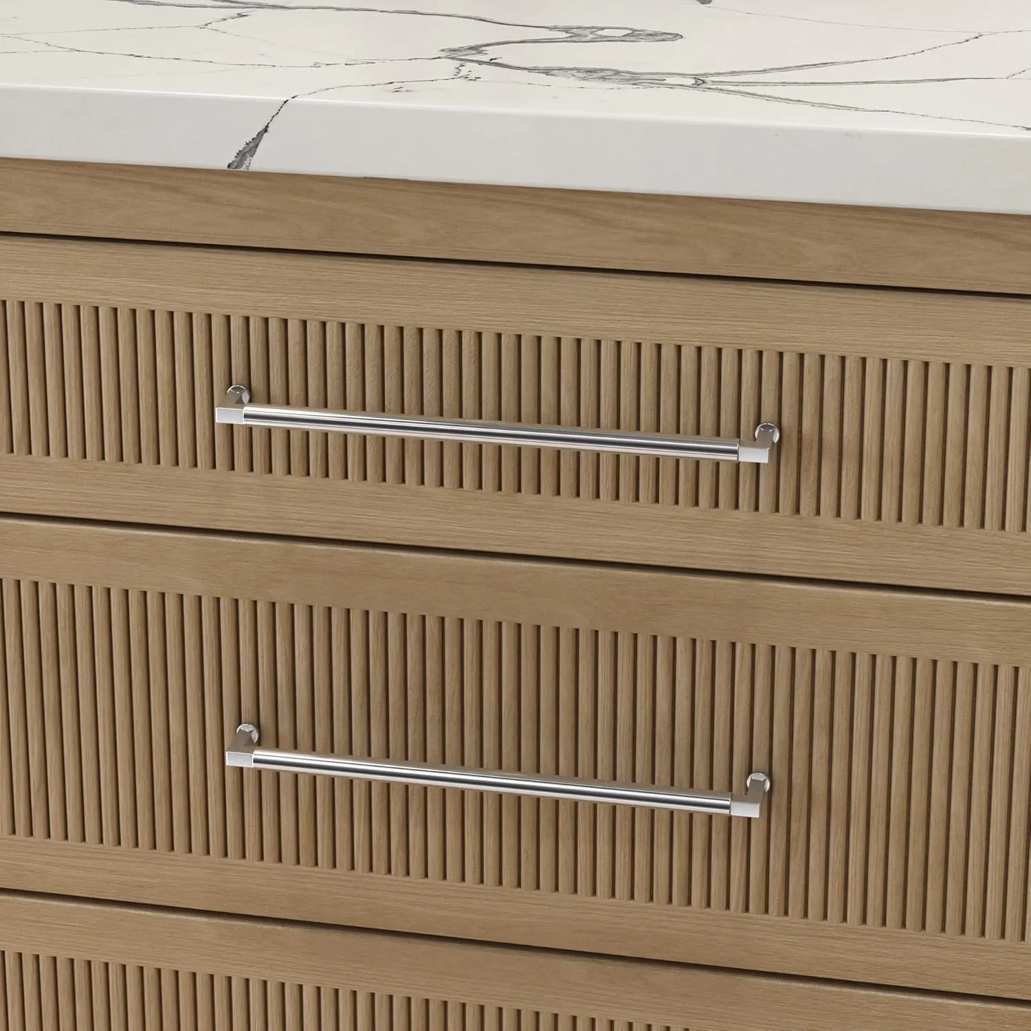 Baldwin 4433 Gramercy 12 Inch Center to Center Handle Cabinet Pull from The Estate Collection - Lifetime Satin Brass