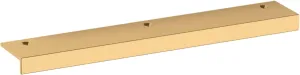 Baldwin 4622.BIN Edge Pull 6 Inch Center to Center Finger Cabinet Pull from The Estate Collection - Non-Lacquered Brass