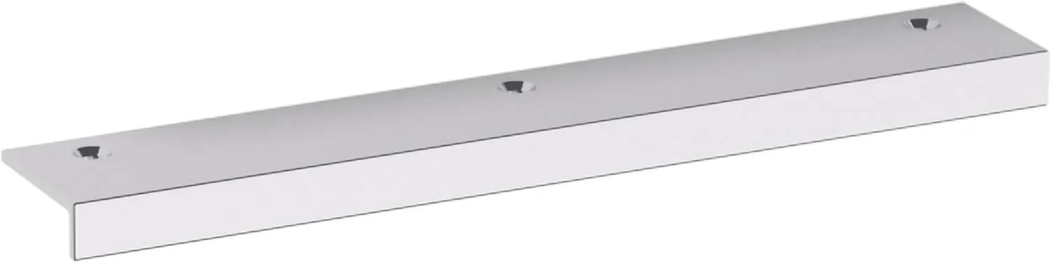 Baldwin 4622.BIN Edge Pull 6 Inch Center to Center Finger Cabinet Pull from The Estate Collection - Polished Chrome