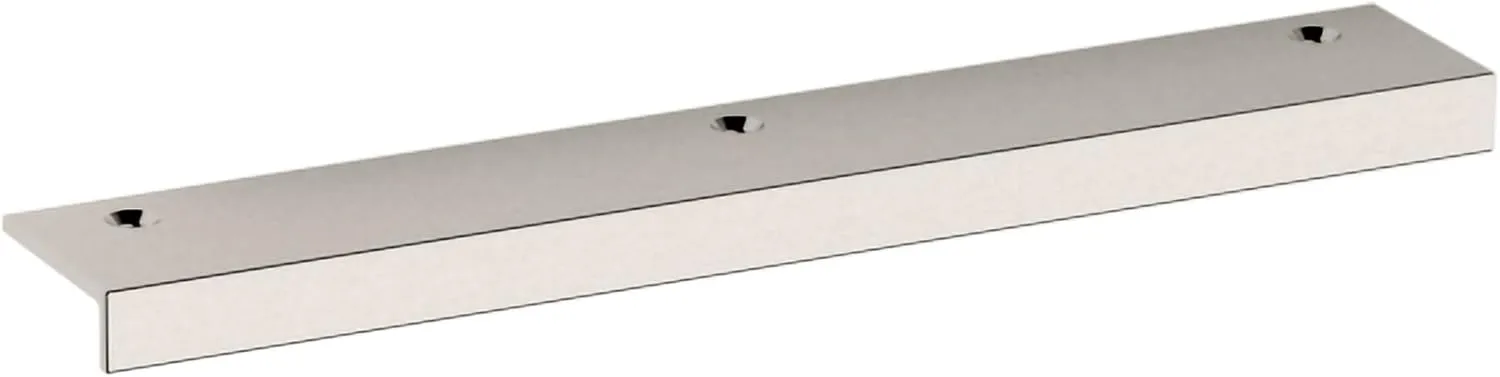 Baldwin 4622.BIN Edge Pull 6 Inch Center to Center Finger Cabinet Pull from The Estate Collection - Satin Nickel