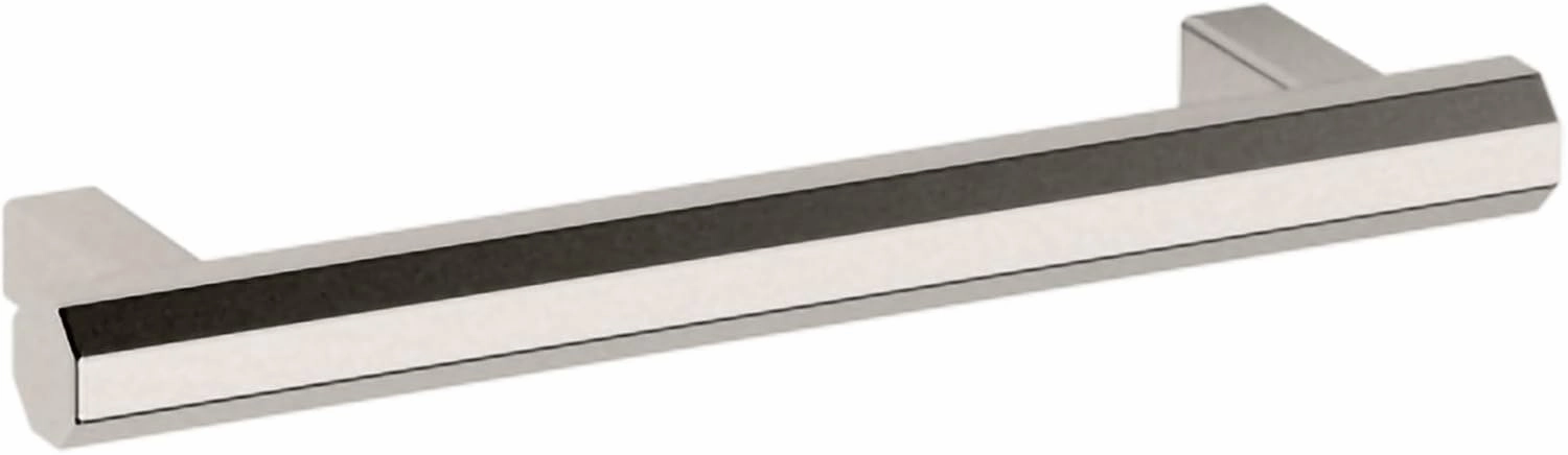 Baldwin 4417.BIN Octagonal 4 Inch Center to Center Bar Cabinet Pull from The Estate Collection - Satin Nickel