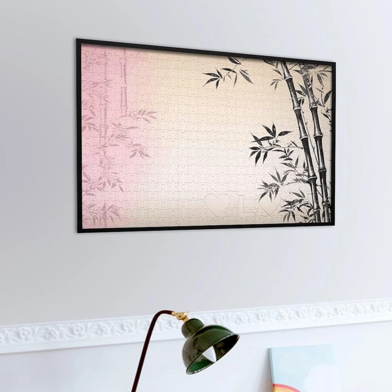 Bamboo and Tree Zen Puzzles 520 Pieces Personalized Jigsaw Puzzles Bamboo and Tree Zen Photo Puzzle Challenging Picture Puzzle for Adults Personaliz Jigsaw with Storage Bag (20.5" X 15")