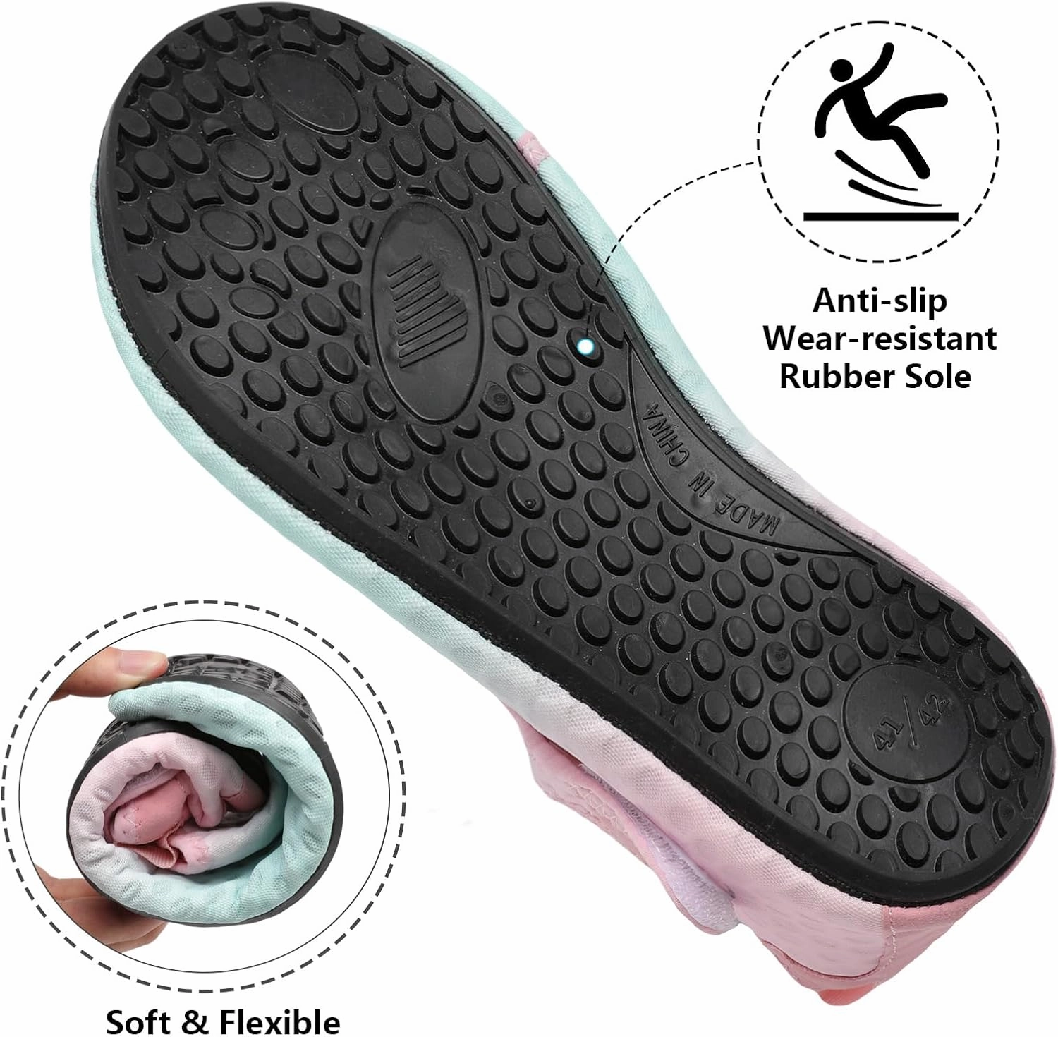 BARERUN Barefoot Water Shoes for Women Men Quick-Dry Aqua Socks for Swim Beach Pool Surf Yoga Boat Travel Non Slip Indoor Outdoor Walking Shoes
