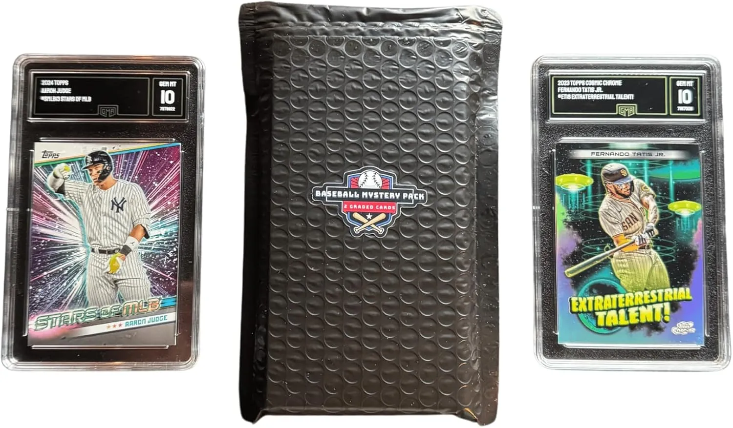 Baseball Mystery Slabs | 2 Graded Cards | Grade 8  Guaranteed | PSA, SGC, GMA, and More