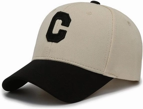 Baseball Cap Vintage Letter C Hat Adjustable Clip for Universal Fit Baseball Hat