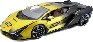 Bburago B18-11100 Lamborghini SIAN FKP 37 1:18 Die-Cast Collectible Car, Assorted Designs and Colours