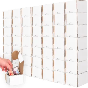 BCW 100-Count Trading Card Storage Box | Cardboard Organizer for Baseball, Basketball, Football, MTG, and Pokemon Cards | Assembly Required | 10 Pack