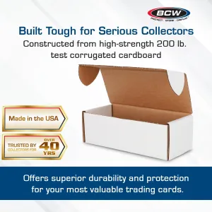 BCW 500 Count Card Storage Box 10 Pack - Collectible Trading Card Organizer