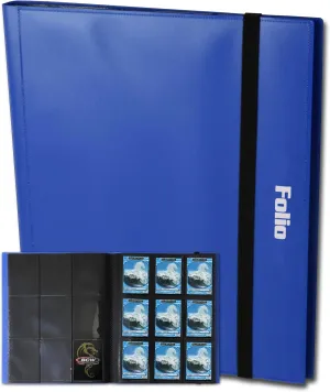 BCW Folio 9-Pocket Card Album - Black | Archival Safe, Side-Loading Trading Card Binder | Premium Collectible Storage Solution for Trading Cards, TCG, Sports Cards, and More - 360-Card Capacity
