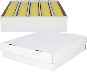 BCW Super Monster 5 Row Trading Card Storage Box - 2ct | Holds 5000 Standard Trading Cards & 7000 Gaming Cards | Card Storage Box for Basketball, Football, MTG, Pokemon