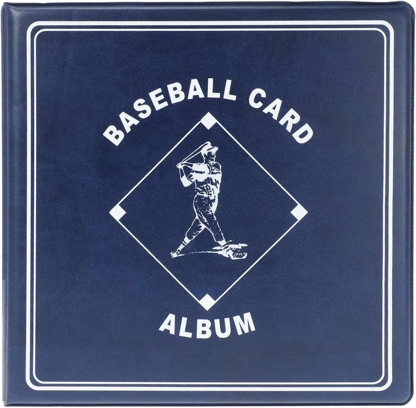 BCW Supplies Baseball 3" Album - Blue | Premium Durable Binder for 90 Baseball Cards Heavy-Duty D-Ring, Lasting Durability, and Classic Display | Ideal for Collectors, Storage, and Card Protection
