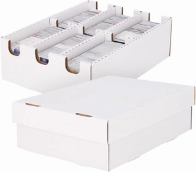 BCW 6-Cell Cargo Card Storage Box 3x2 - Single | Holds 2100 Cards | Fits Toploaders, Magnetics, and More