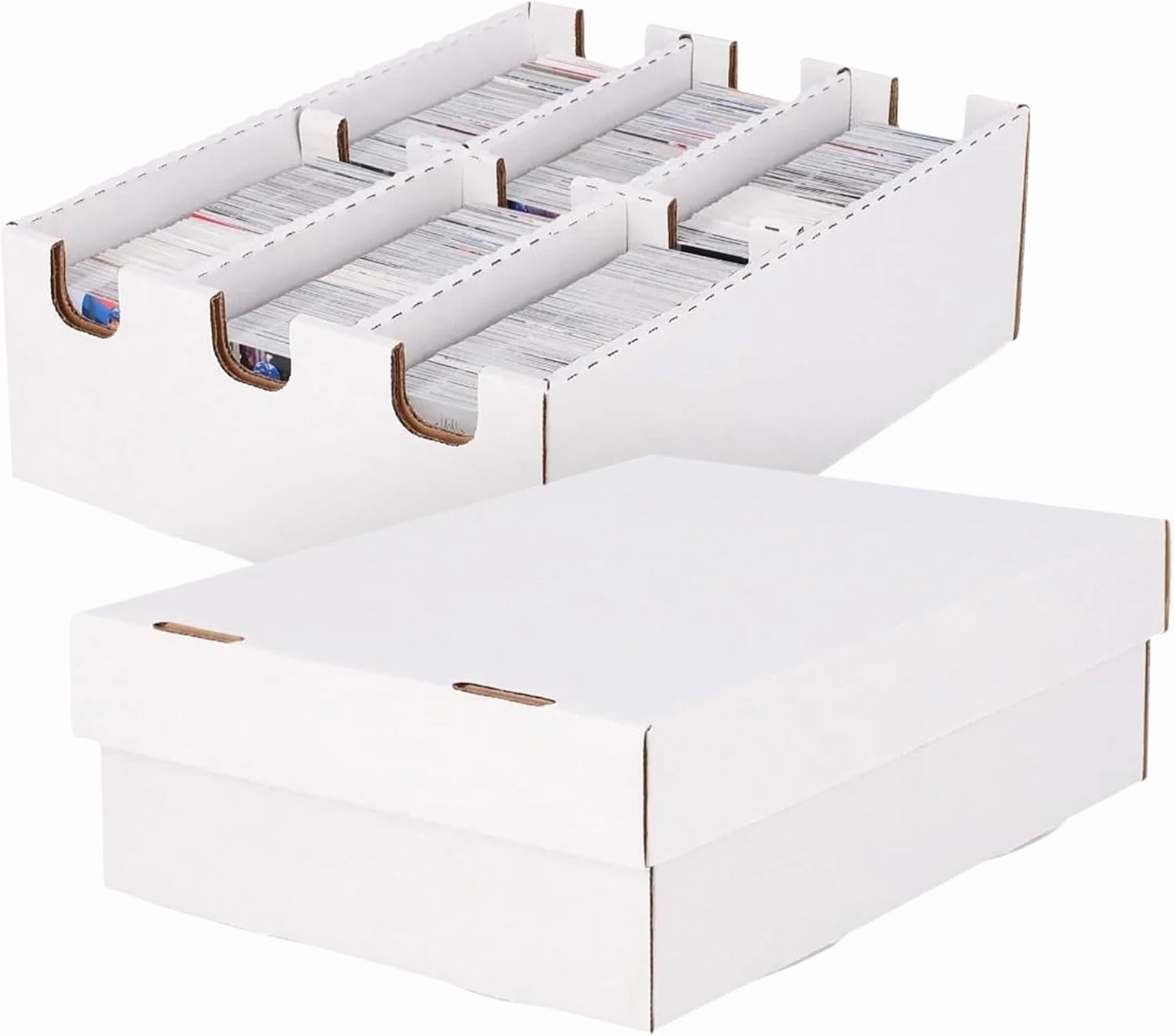 BCW 6-Cell Cargo Card Storage Box 3x2 - Single | Holds 2100 Cards | Fits Toploaders, Magnetics, and More