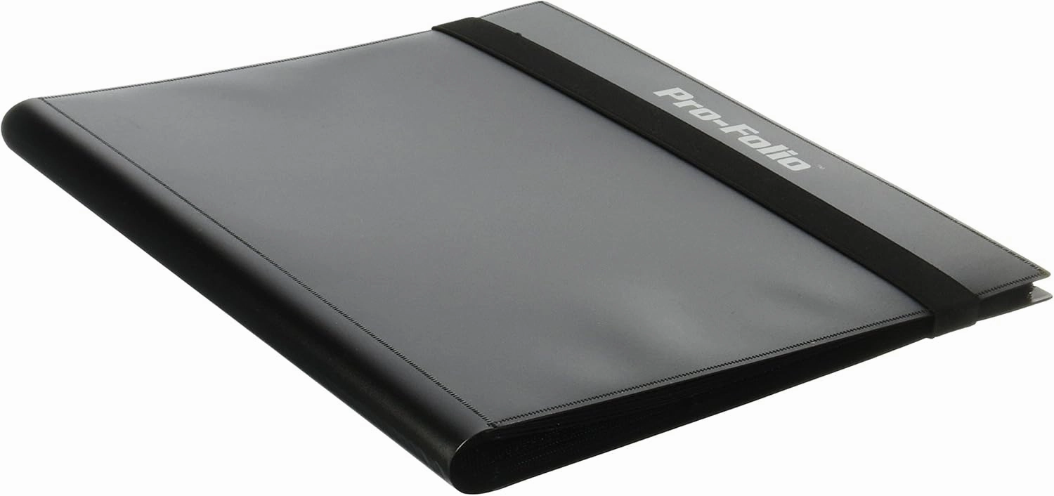 BCW Pro-Folio 9-Pocket Card Album - Black | Archival Safe, Side-Loading Trading Card Binder | Premium Collectible Storage Solution for Trading Cards, TCG, Sports Cards, and More - 360-Card Capacity