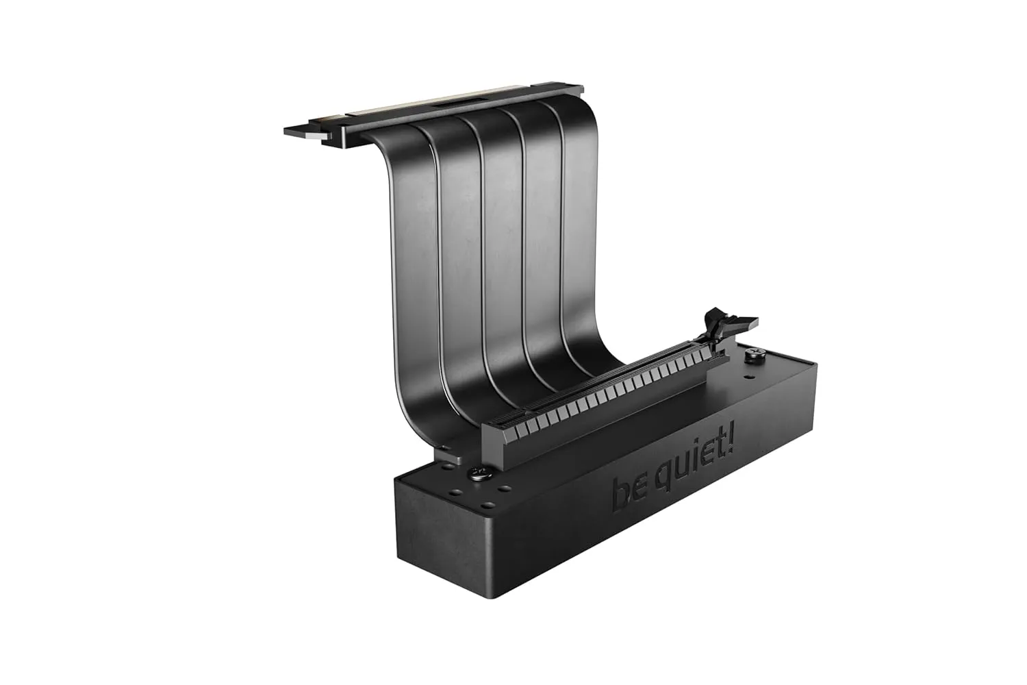 be quiet! Riser Cable Cable for PCIe 4.0 Graphics Card Installation with Vertical GPU Mounting Option, Easy Vertical Installation, Black, BGA12